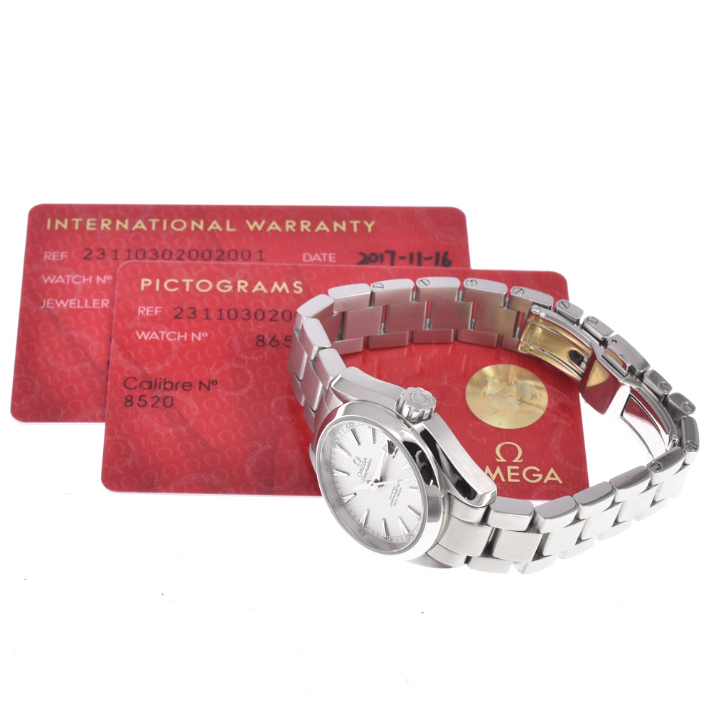 with paper OMEGA Seamaster 231.10.30.20.02.001 white Dial Automatic Ladies
 Watch L#151011