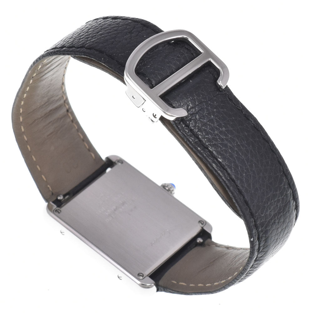 with paper CARTIER Tank solo LM WSTA0028 Silver Dial Quartz Men's
 Watch L#151013