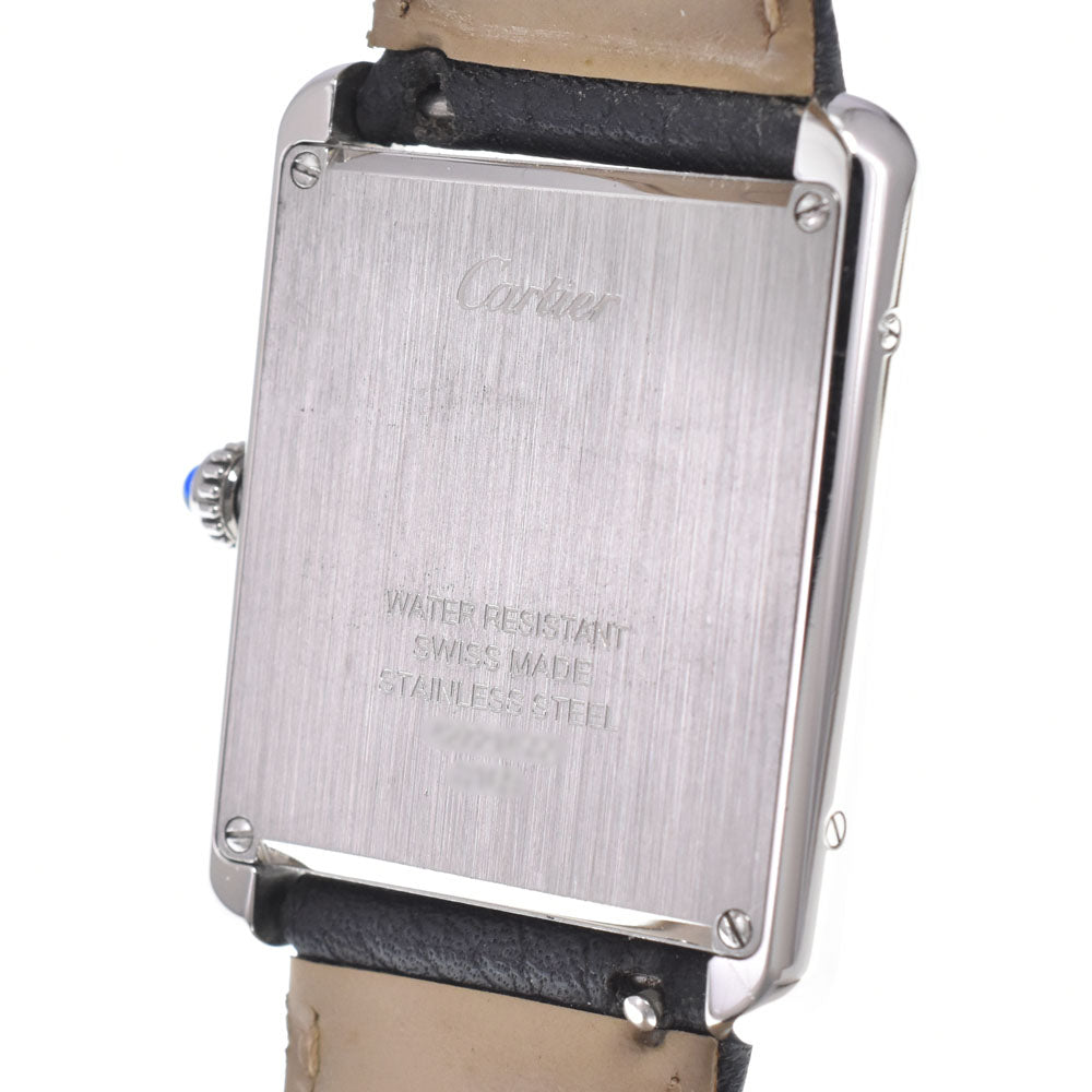 with paper CARTIER Tank solo LM WSTA0028 Silver Dial Quartz Men's
 Watch M#151014