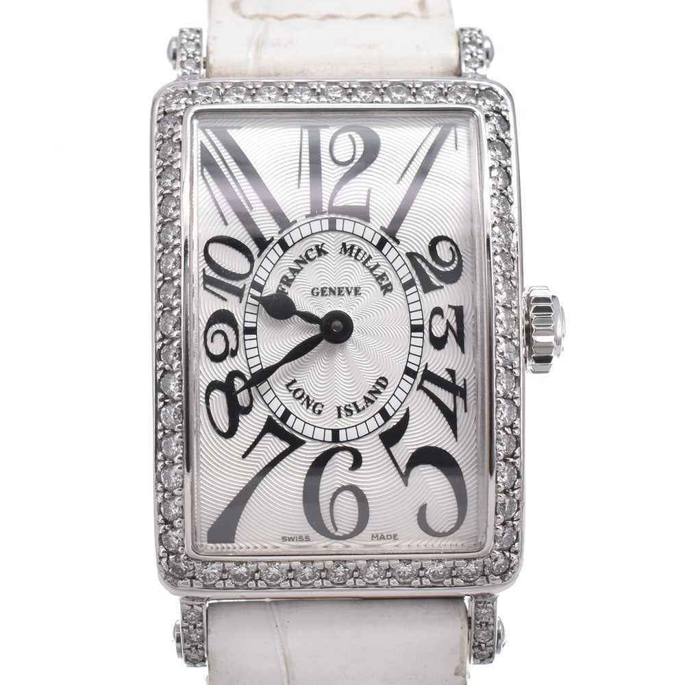 with paper FRANCK MULLER Long Island 902QZD1R diamond Silver Dial Quartz Ladies
 Watch M#151016