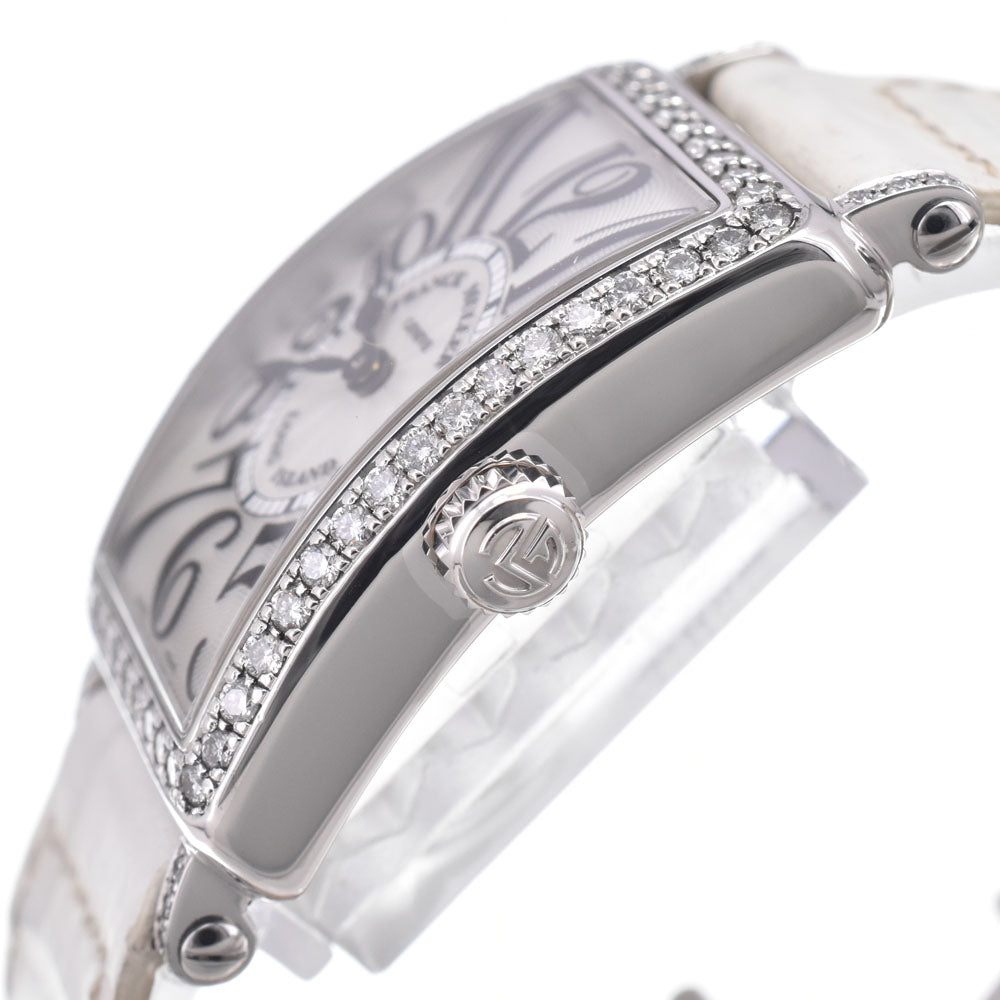 with paper FRANCK MULLER Long Island 902QZD1R diamond Silver Dial Quartz Ladies
 Watch M#151016