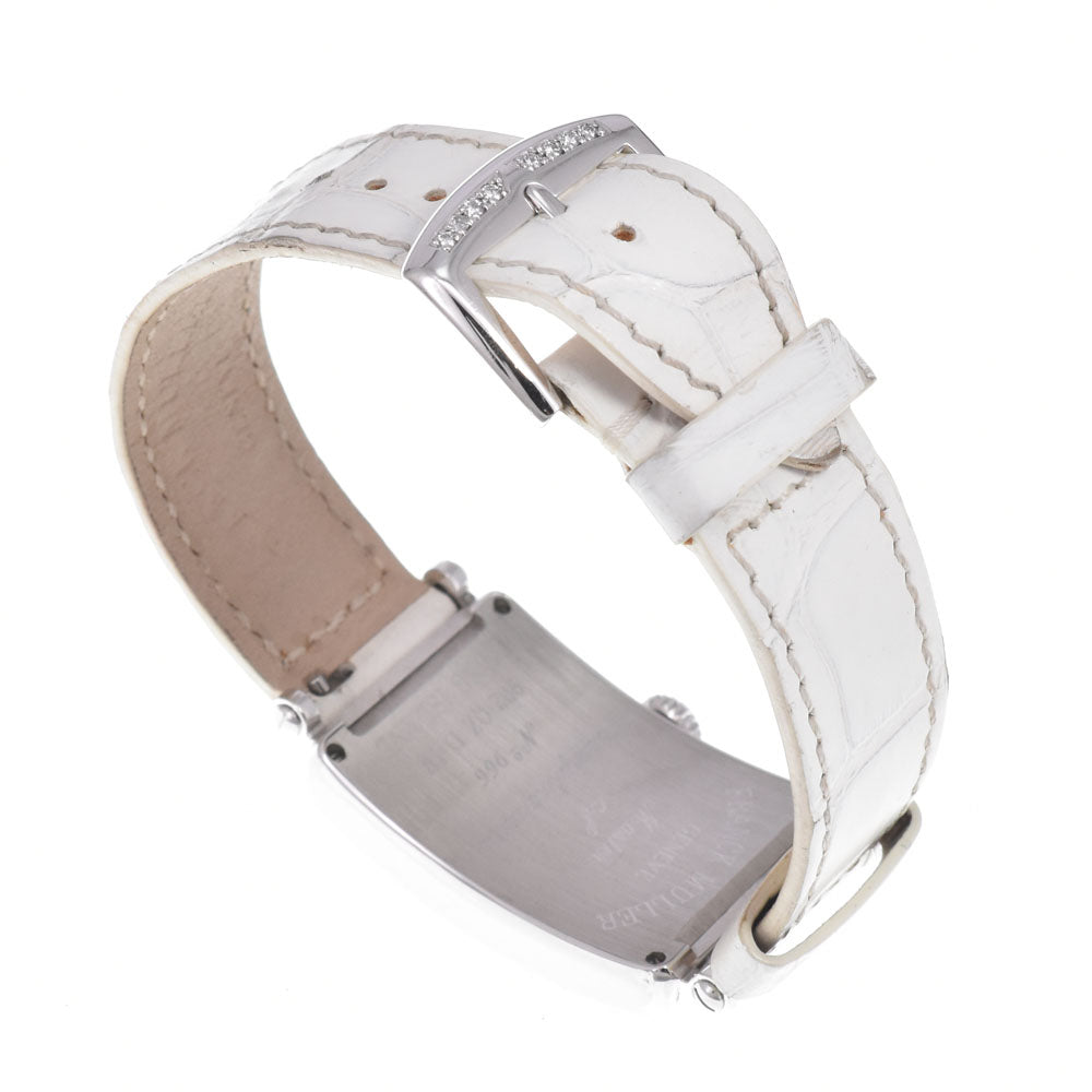 with paper FRANCK MULLER Long Island 902QZD1R diamond Silver Dial Quartz Ladies
 Watch M#151016