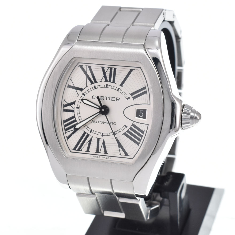 with paper CARTIER Roadster LM W6206017 Silver Dial Automatic Men's
 Watch N#151017