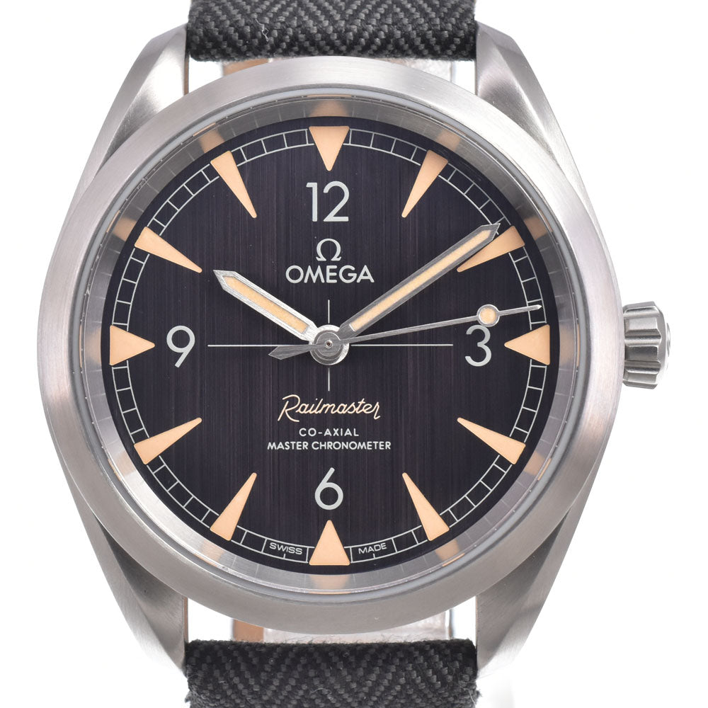 with paper OMEGA Seamaster Railmaster 231.10.42.21.06.001 CO-AXIAL black Dial Automatic Men's
 Watch L#151018