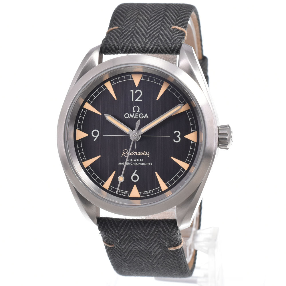 with paper OMEGA Seamaster Railmaster 231.10.42.21.06.001 CO-AXIAL black Dial Automatic Men's
 Watch L#151018
