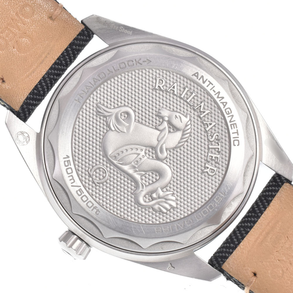 with paper OMEGA Seamaster Railmaster 231.10.42.21.06.001 CO-AXIAL black Dial Automatic Men's
 Watch L#151018