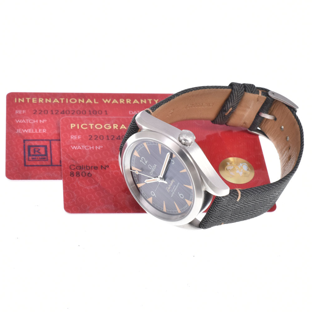 with paper OMEGA Seamaster Railmaster 231.10.42.21.06.001 CO-AXIAL black Dial Automatic Men's
 Watch L#151018