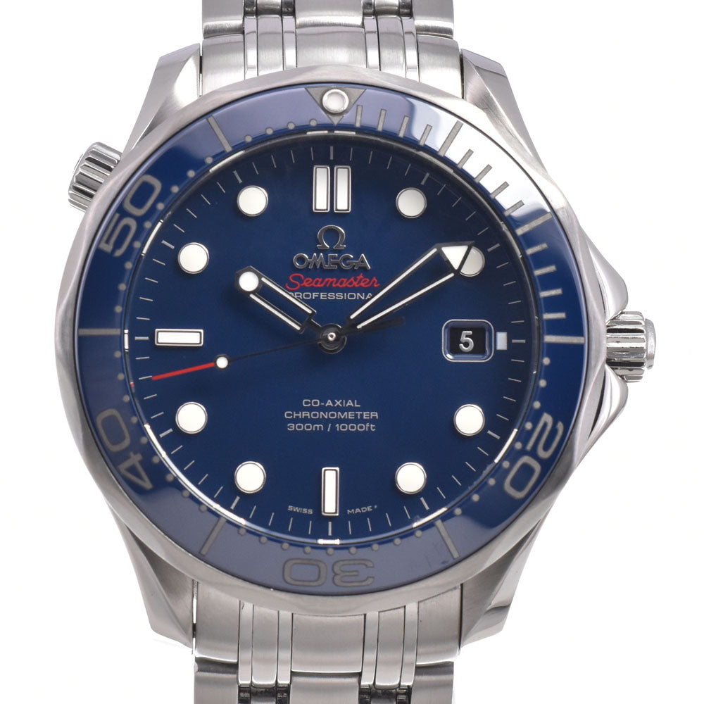 with paper OMEGA Seamaster Diver 300m 212.30.41.20.03.001 CO-AXIAL Chronometer blue Dial Automatic Men's
 Watch L#151019