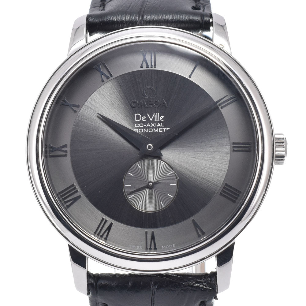 with paper OMEGA De Ville Prestige Coaxial 4813.40.01 Small second gray Dial Automatic Men's
 Watch M#151021