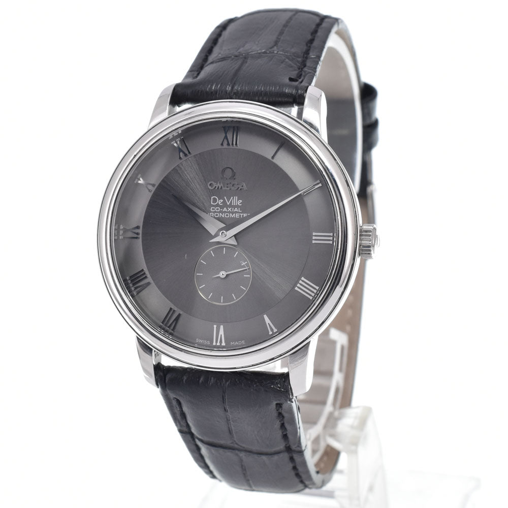 with paper OMEGA De Ville Prestige Coaxial 4813.40.01 Small second gray Dial Automatic Men's
 Watch M#151021