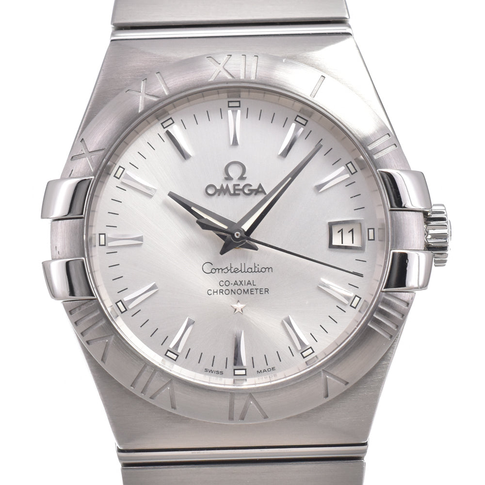 with paper OMEGA Constellation Coaxial 123.10.35.20.02.001 Silver Dial Automatic Men's
 Watch L#151022