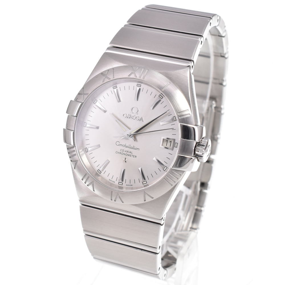 with paper OMEGA Constellation Coaxial 123.10.35.20.02.001 Silver Dial Automatic Men's
 Watch L#151022