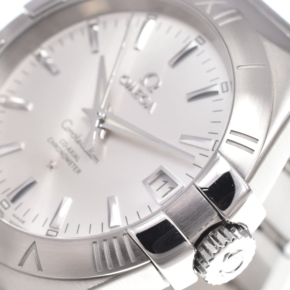 with paper OMEGA Constellation Coaxial 123.10.35.20.02.001 Silver Dial Automatic Men's
 Watch L#151022