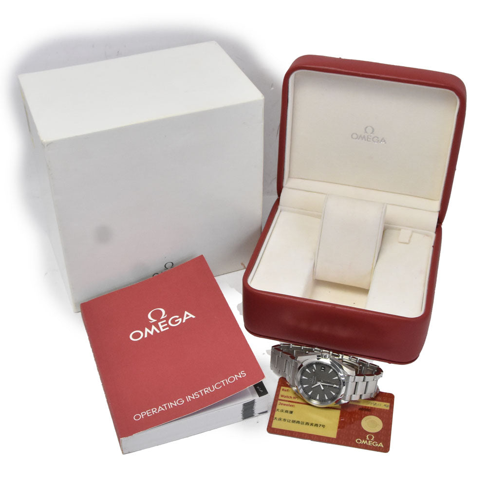 with paper OMEGA Seamaster Aqua Terra 231.10.39.60.06.001 gray Dial Quartz Men's
 Watch M#151023
