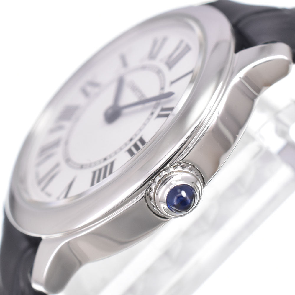 with paper CARTIER Ronde Must de Cartier WSRN0032 Silver Dial Quartz Men's
 Watch L#151024