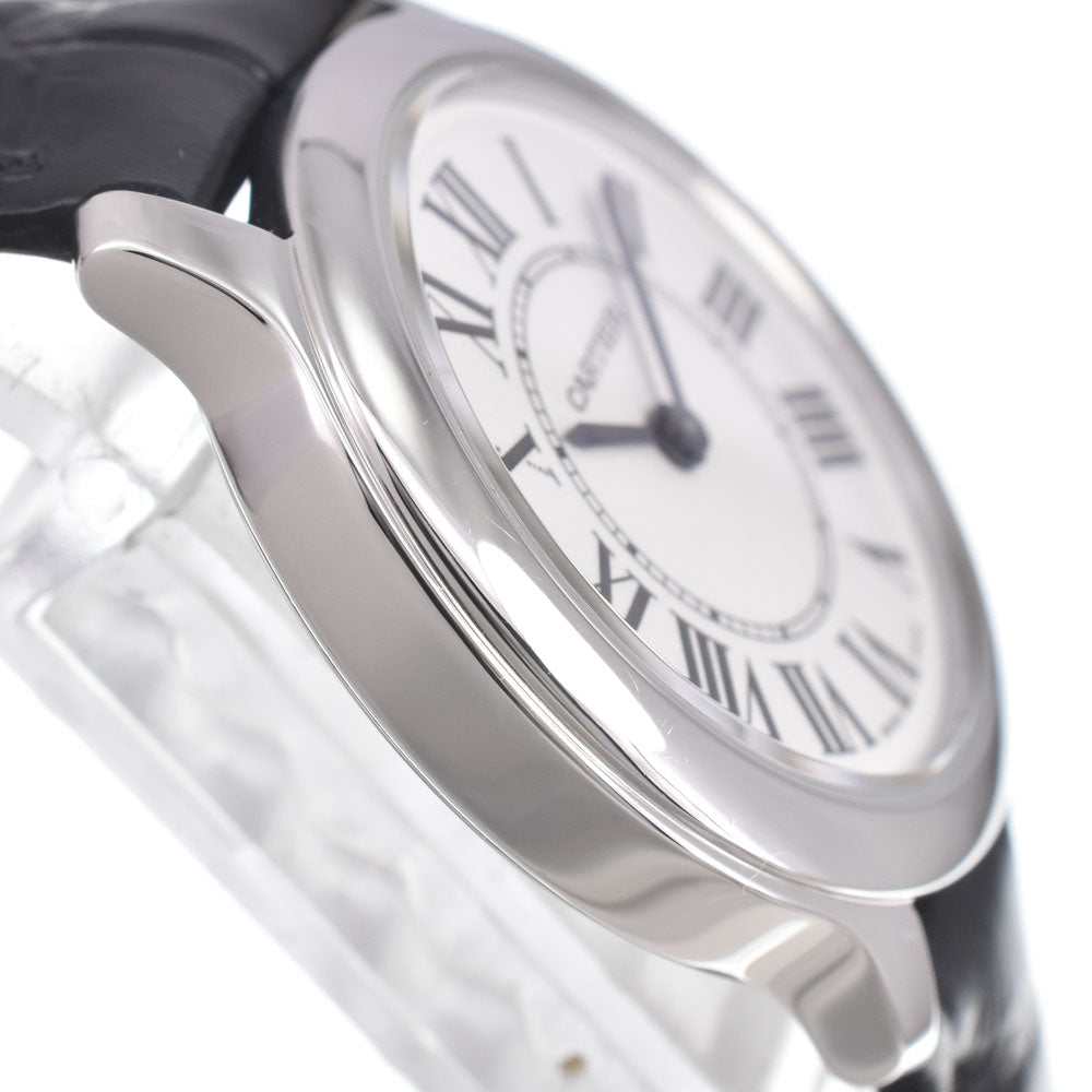 with paper CARTIER Ronde Must de Cartier WSRN0032 Silver Dial Quartz Men's
 Watch L#151024