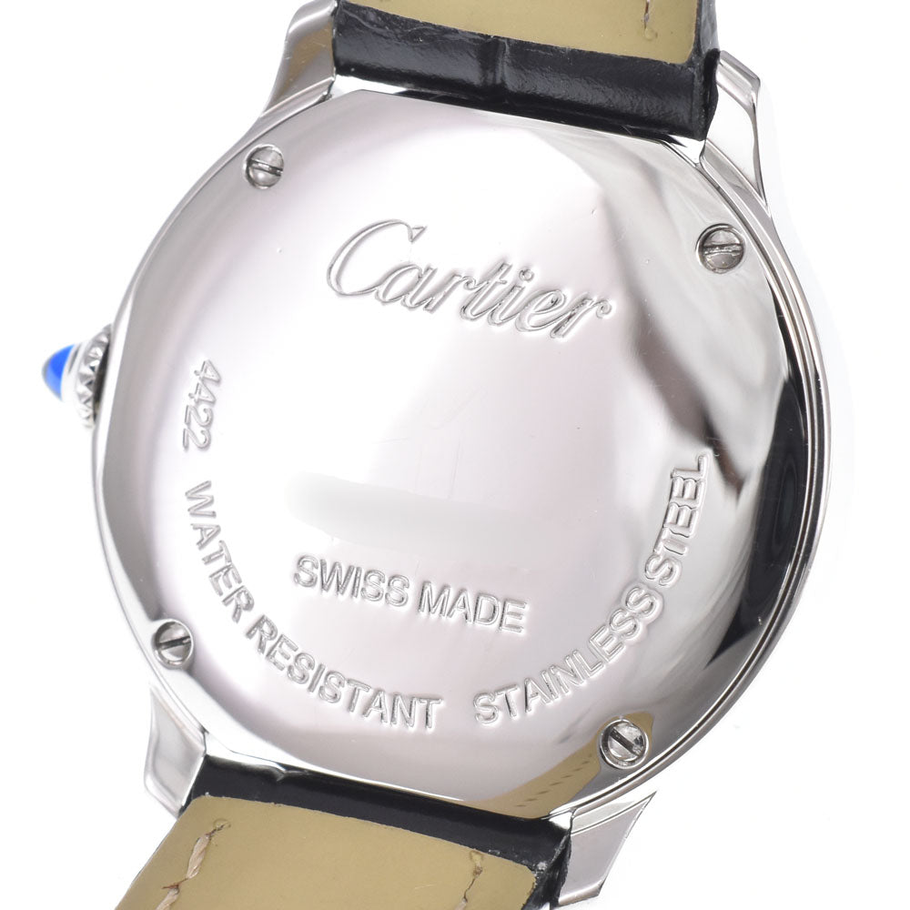 with paper CARTIER Ronde Must de Cartier WSRN0032 Silver Dial Quartz Men's
 Watch L#151024
