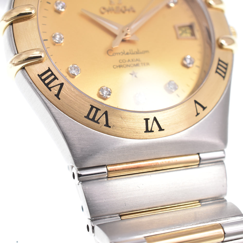 with paper OMEGA Constellation CO-AXIAL 111.20.36.20.58.001 11P Diamond gold Dial Automatic Men's
 Watch L#151028