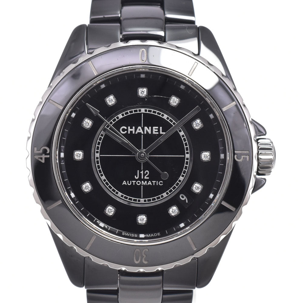 CHANEL J12 1.5" H5702 12P diamond black Dial Automatic Men's
 Watch M#151031
