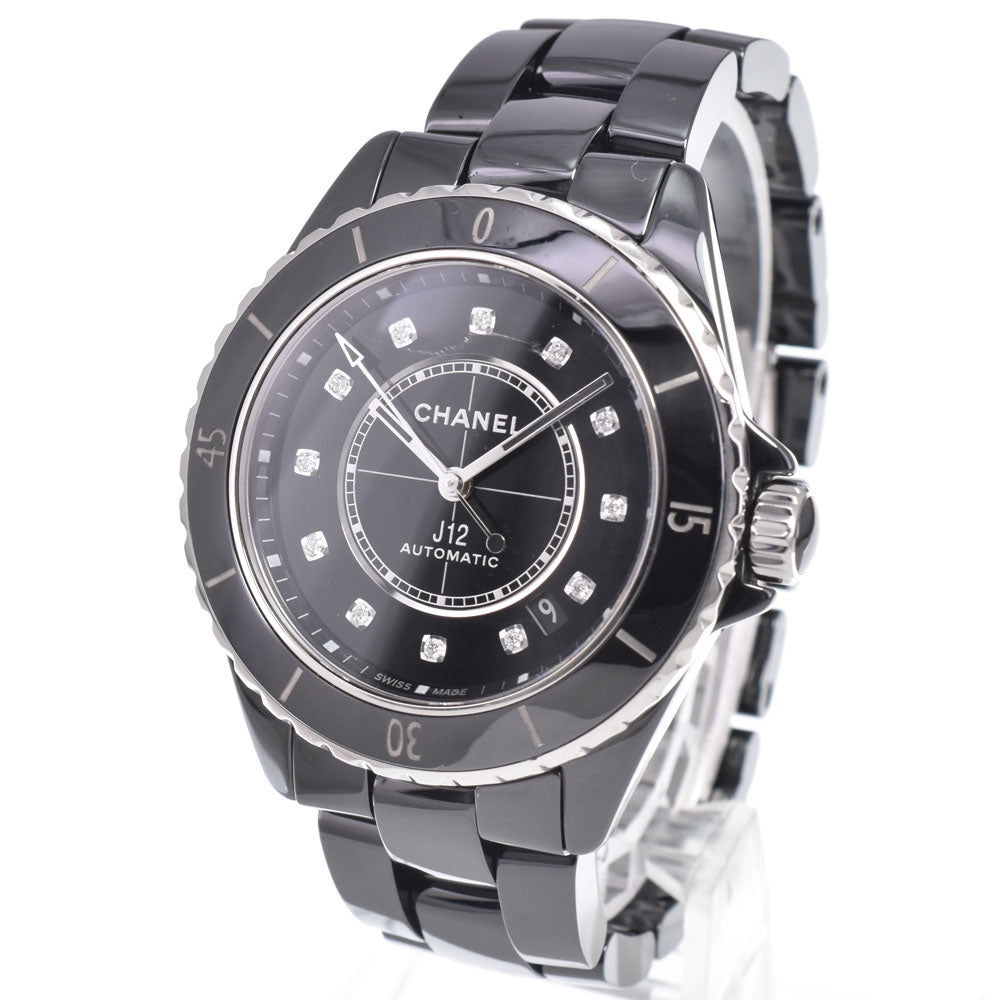 CHANEL J12 1.5" H5702 12P diamond black Dial Automatic Men's
 Watch M#151031