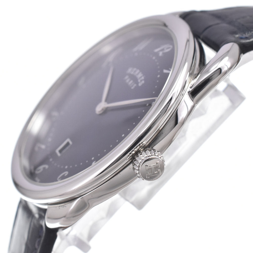 HERMES Arceau AR7Q.810 Date blue Dial Quartz Men's
 Watch M#151033