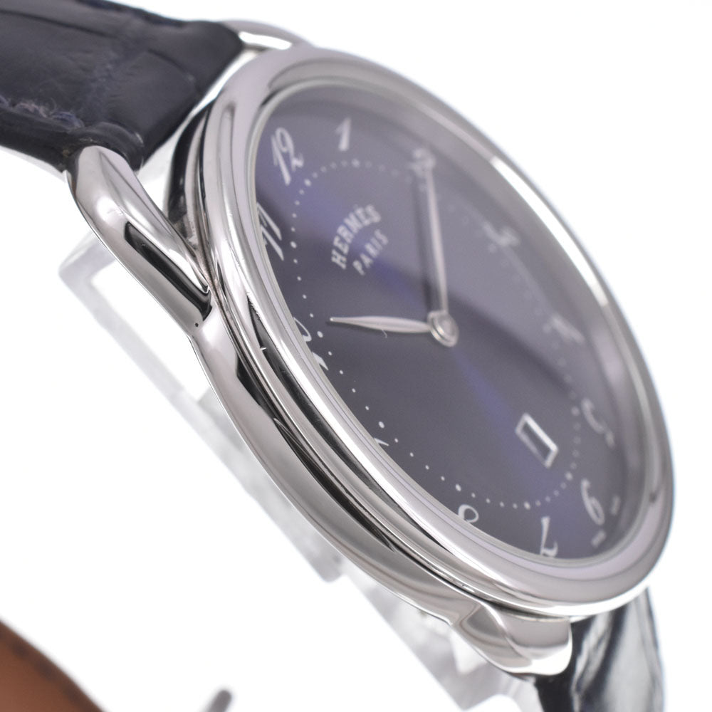 HERMES Arceau AR7Q.810 Date blue Dial Quartz Men's
 Watch M#151033