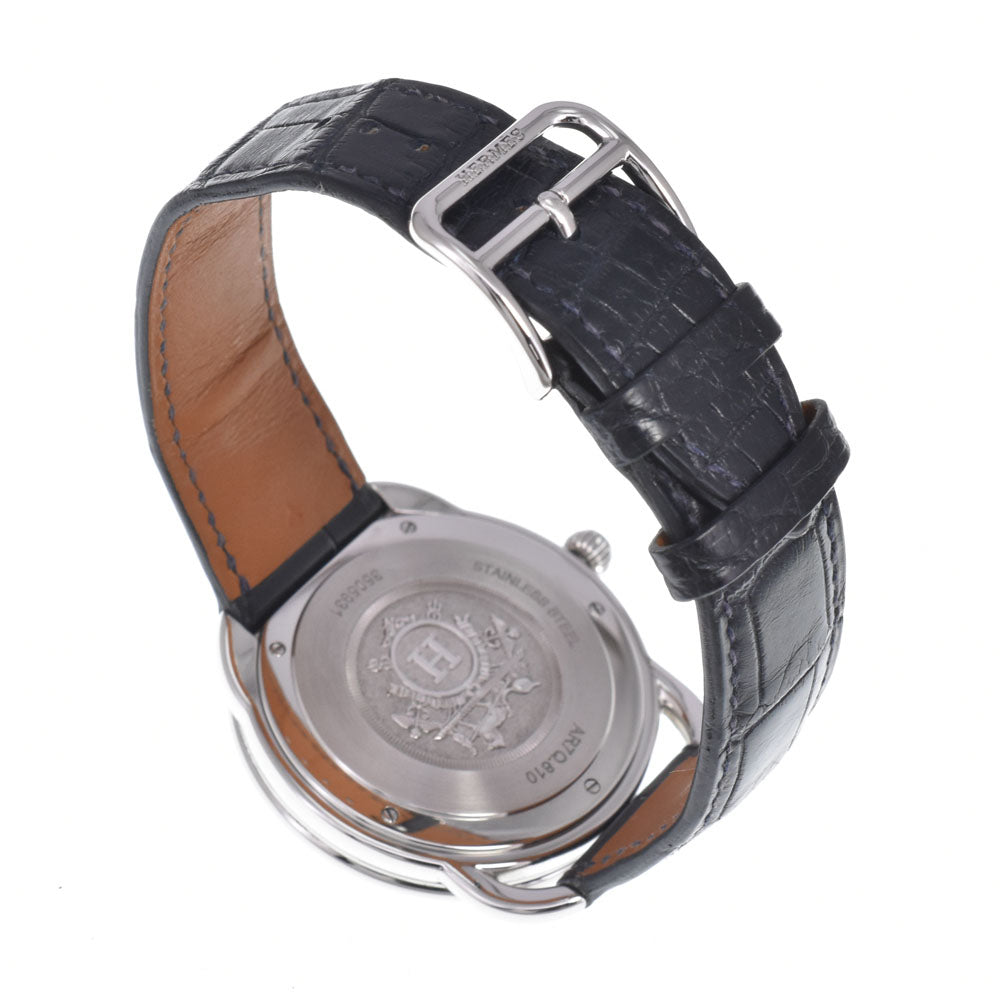 HERMES Arceau AR7Q.810 Date blue Dial Quartz Men's
 Watch M#151033