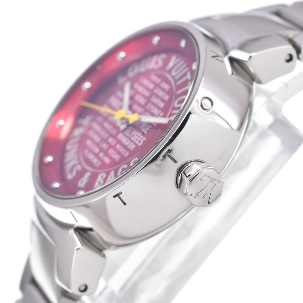 LOUIS VUITTON Tambour TRUNKS&BAGS Q121N pink Dial Quartz Ladies
 Watch N#151035