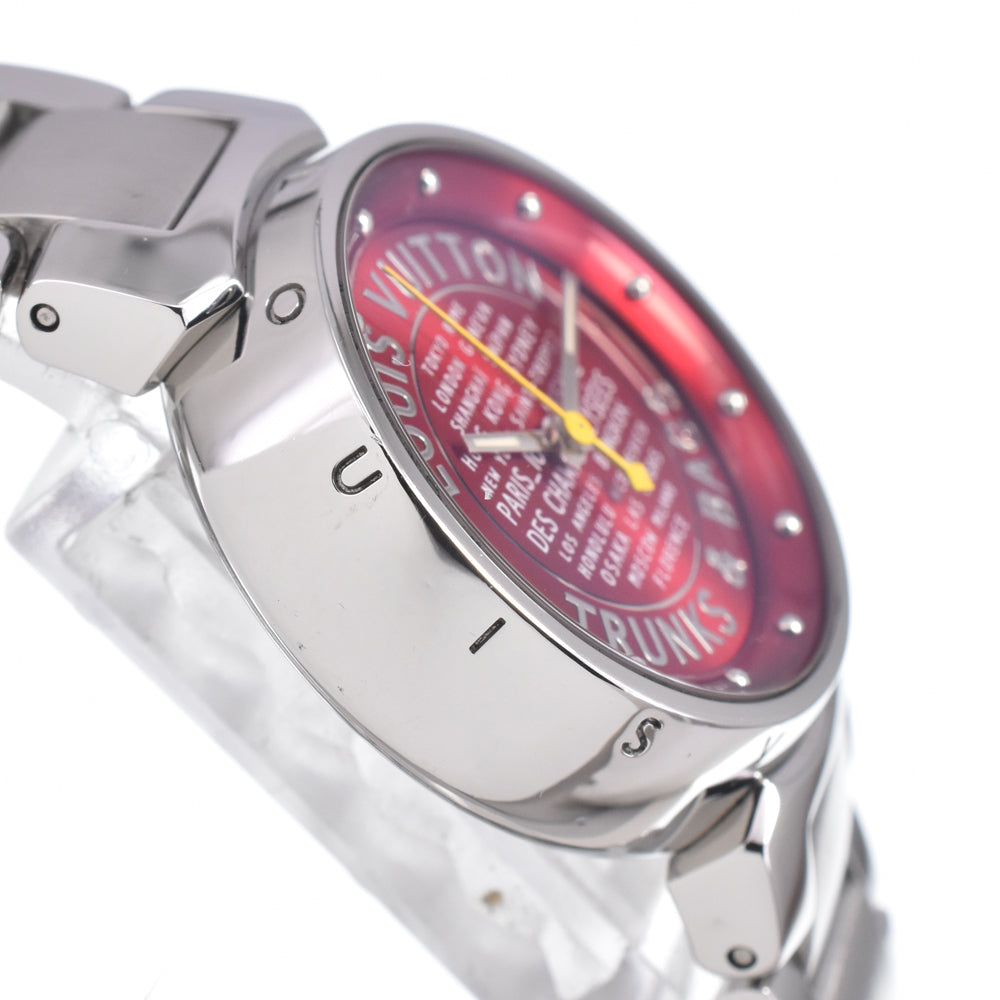 LOUIS VUITTON Tambour TRUNKS&BAGS Q121N pink Dial Quartz Ladies
 Watch N#151035