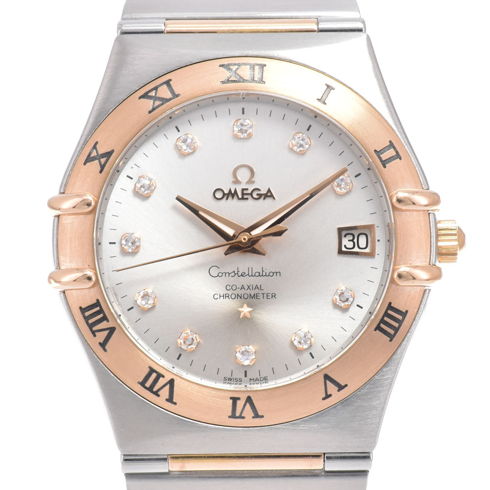 with paper OMEGA Constellation 111.20.36.20.52.001 11P Diamond Silver Dial Automatic Men's
 Watch M#151036