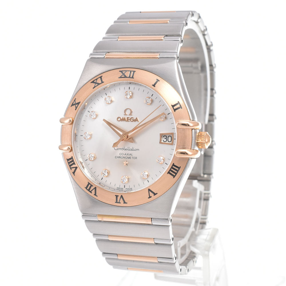 with paper OMEGA Constellation 111.20.36.20.52.001 11P Diamond Silver Dial Automatic Men's
 Watch M#151036