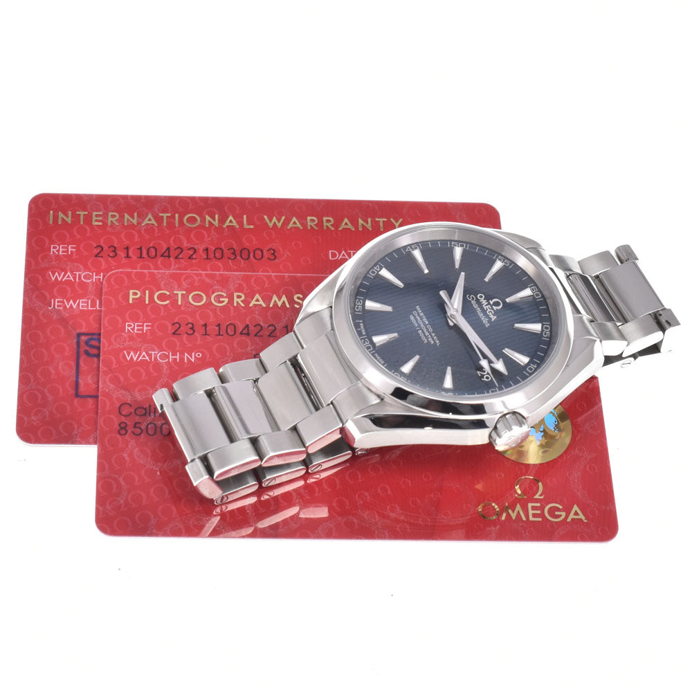 with paper OMEGA Seamaster Aqua Terra 231.10.42.21.03.003 Date blue Dial Automatic Men's
 Watch L#151037
