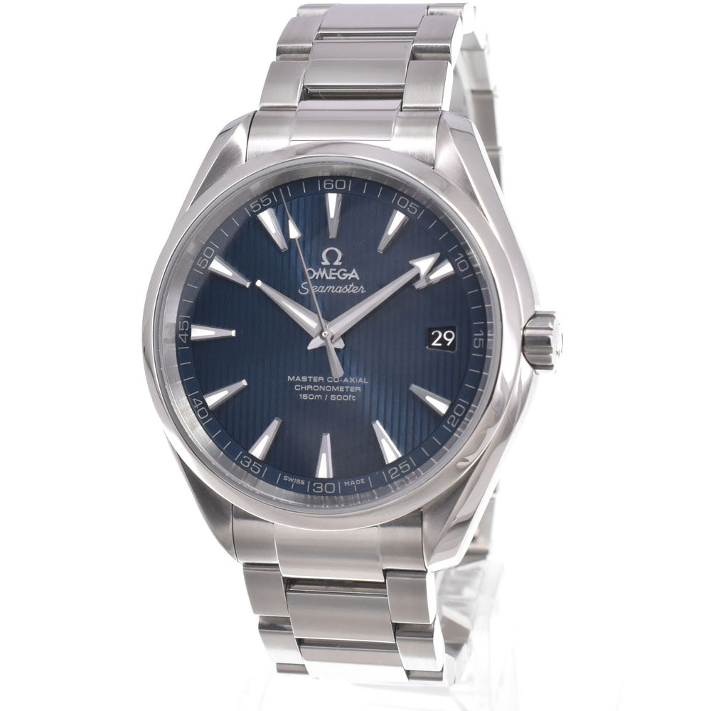 with paper OMEGA Seamaster Aqua Terra 231.10.42.21.03.003 Date blue Dial Automatic Men's
 Watch L#151037
