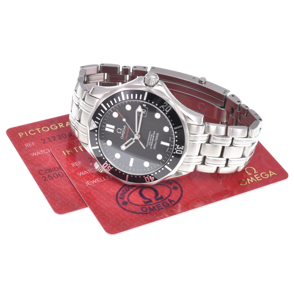 with paper OMEGA Seamaster Coaxial 212.30.41.20.01.002 Date black Dial Automatic Men's
 Watch M#151038