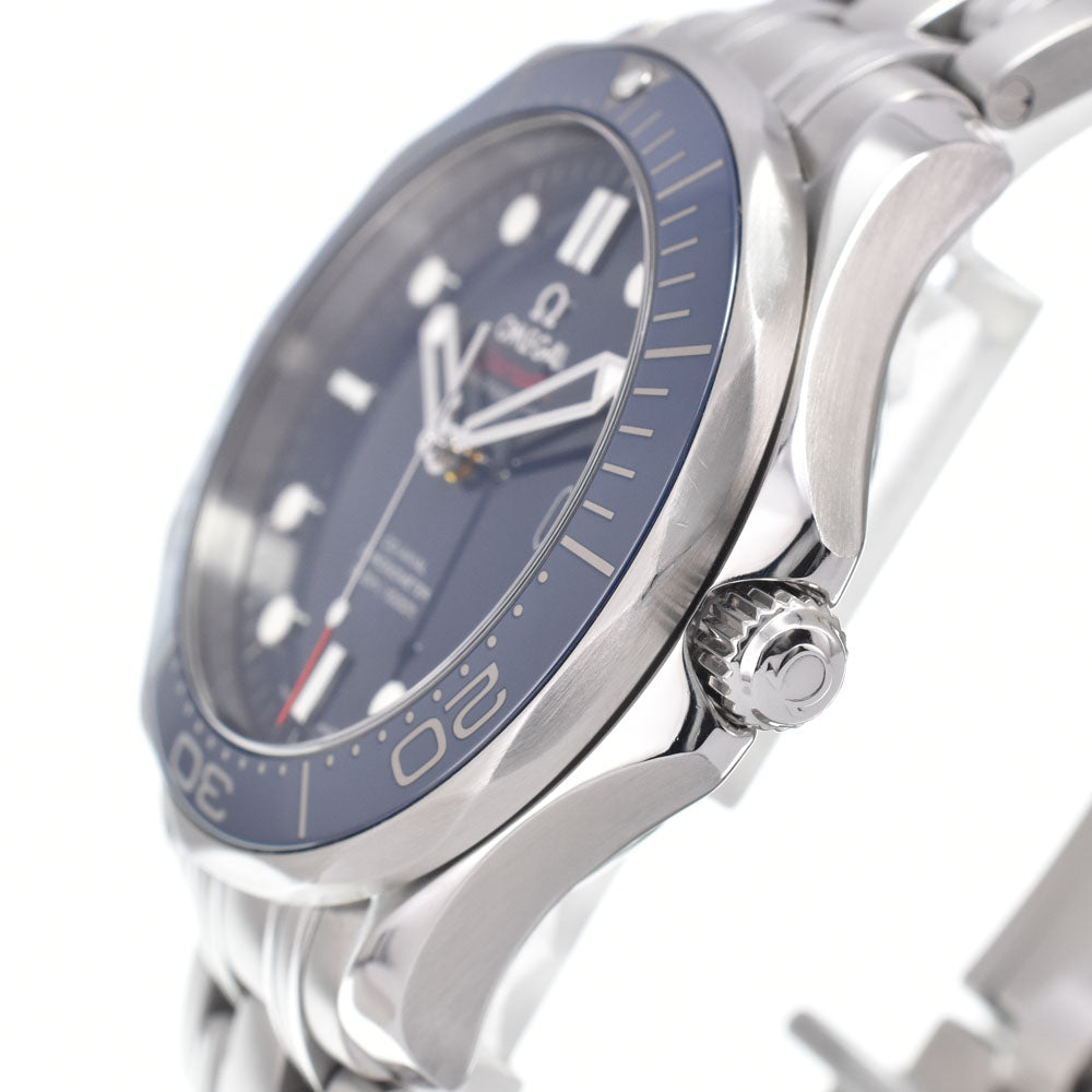 with paper OMEGA Seamaster Diver 300m 212.30.41.20.03.001 Date CO-AXIAL blue Dial Automatic Men's
 Watch L#151039