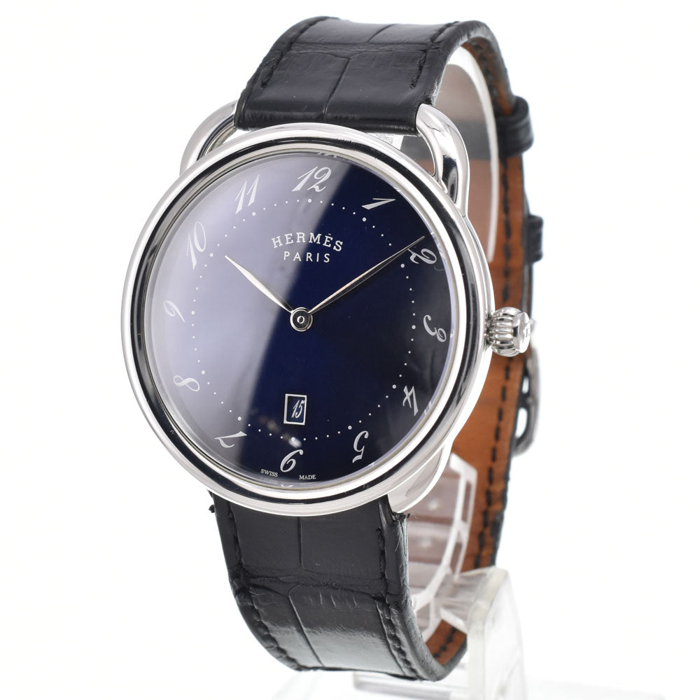 HERMES Arceau AR7Q.810 Date blue Dial Quartz Unisex
 Watch M#151042