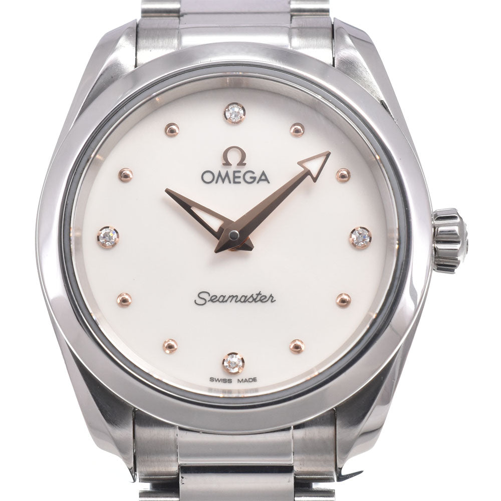with paper OMEGA Seamaster Aqua Terra 220.10.28.60.54.001 white Dial Quartz Ladies
 Watch N#151046