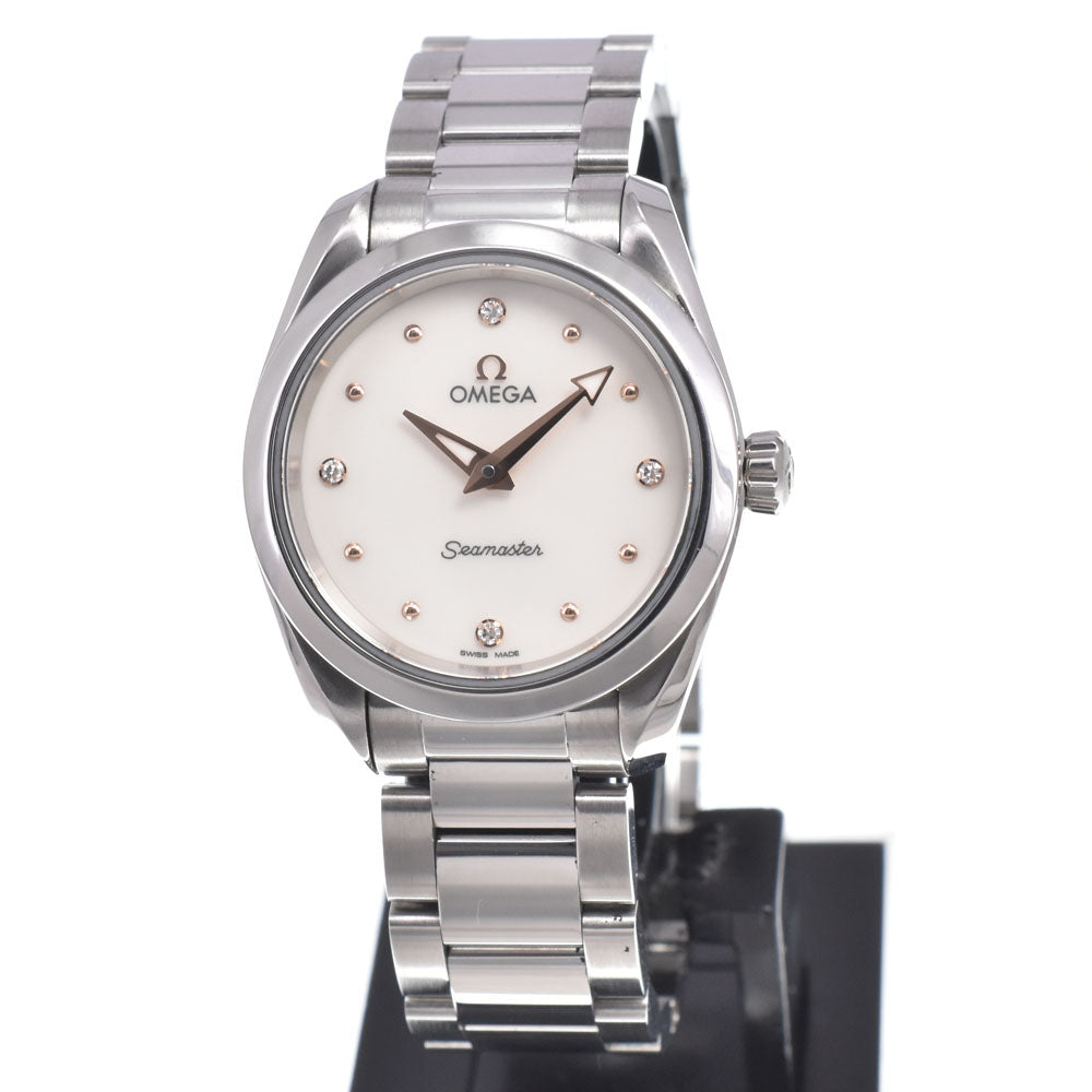 with paper OMEGA Seamaster Aqua Terra 220.10.28.60.54.001 white Dial Quartz Ladies
 Watch N#151046