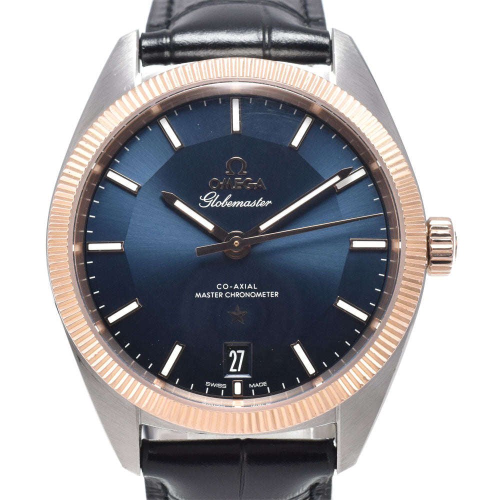with paper OMEGA Constellation Globemaster 130.23.39.21.03.001 CO-AXIAL blue Dial Automatic Men's
 Watch N#151048
