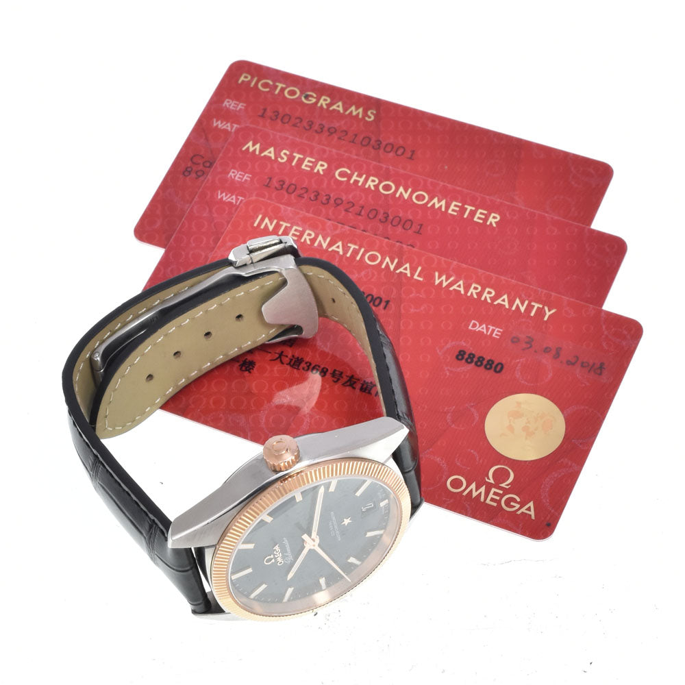 with paper OMEGA Constellation Globemaster 130.23.39.21.03.001 CO-AXIAL blue Dial Automatic Men's
 Watch N#151048