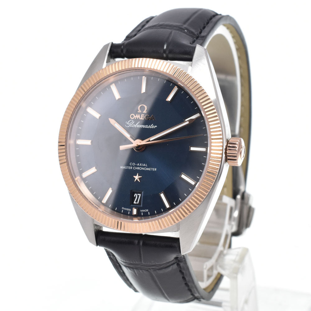 with paper OMEGA Constellation Globemaster 130.23.39.21.03.001 CO-AXIAL blue Dial Automatic Men's
 Watch N#151048