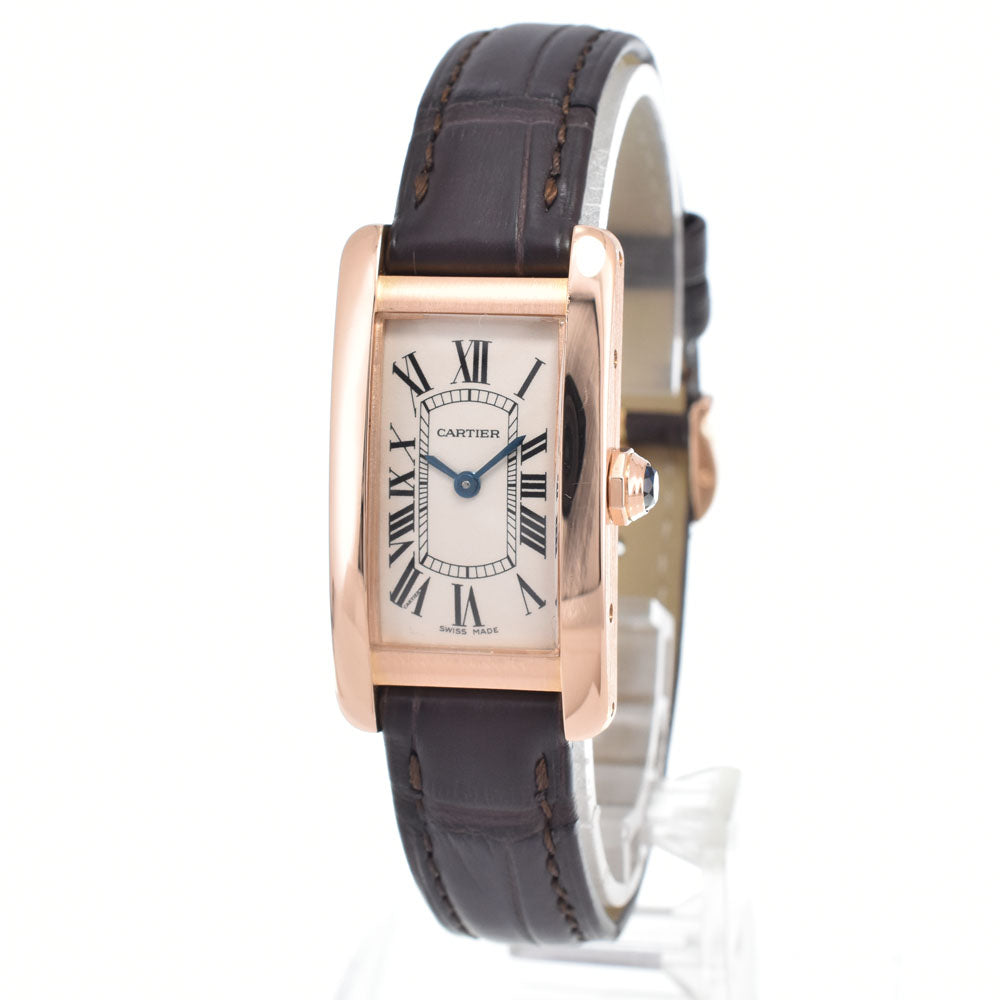 with paper CARTIER Tank American SM W2607456 Silver Dial Quartz Ladies
 Watch M#151054