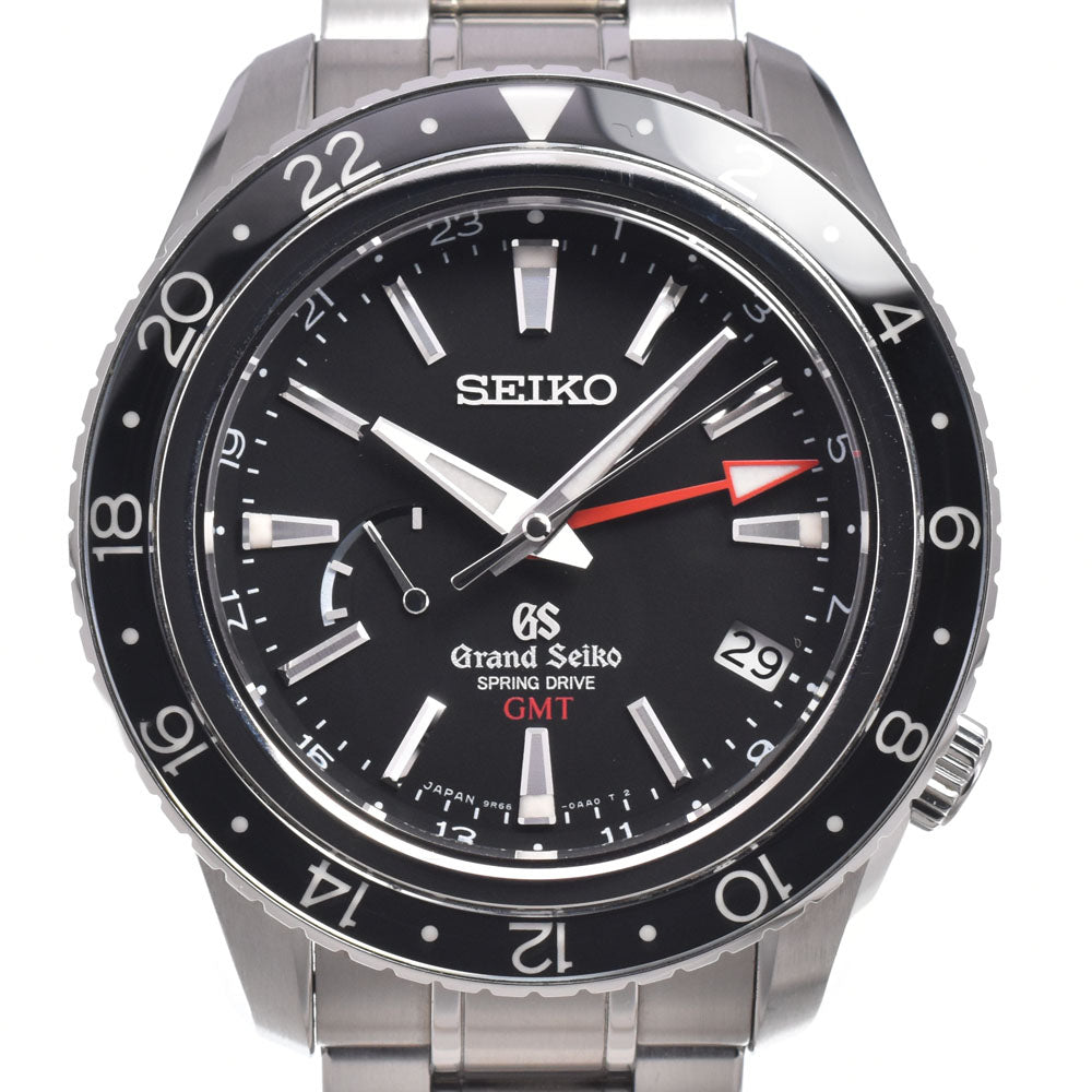 with paper SEIKO Grand Seiko SBGE001/9R66-0AA0 black Dial Spring drive Men's
 Watch M#151055