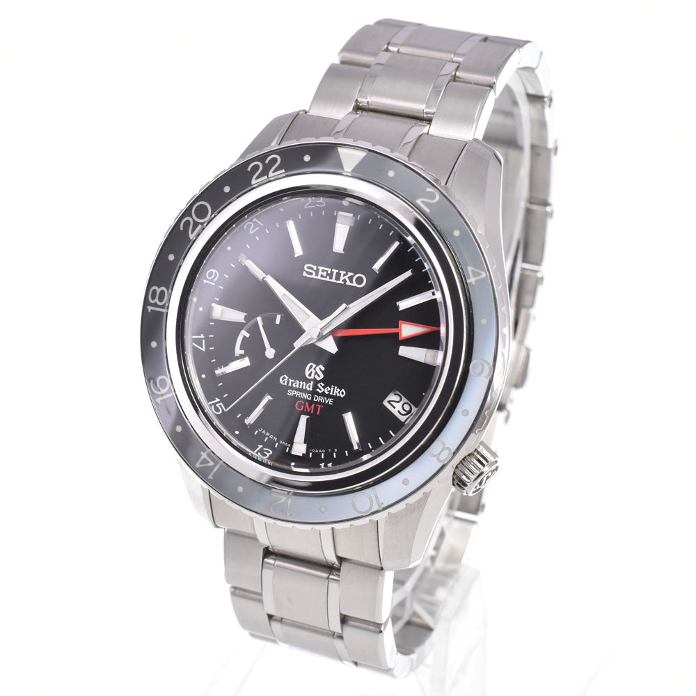 with paper SEIKO Grand Seiko SBGE001/9R66-0AA0 black Dial Spring drive Men's
 Watch M#151055