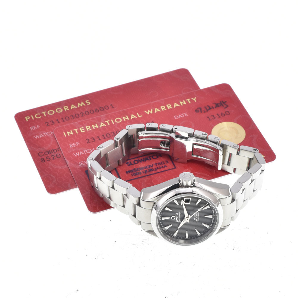 with paper OMEGA Seamaster 231.10.30.20.06.001 Grey Dial Automatic Ladies
 Watch L#151057