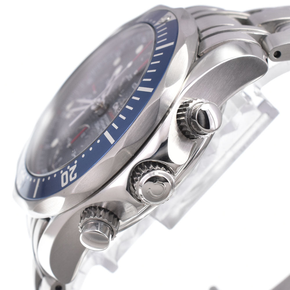 with paper OMEGA Seamaster Pro Divers 300m 2225.80 Chronograph blue Dial Automatic Men's
 Watch L#151058
