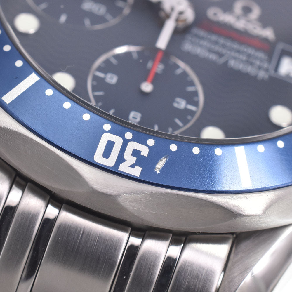 with paper OMEGA Seamaster Pro Divers 300m 2225.80 Chronograph blue Dial Automatic Men's
 Watch L#151058