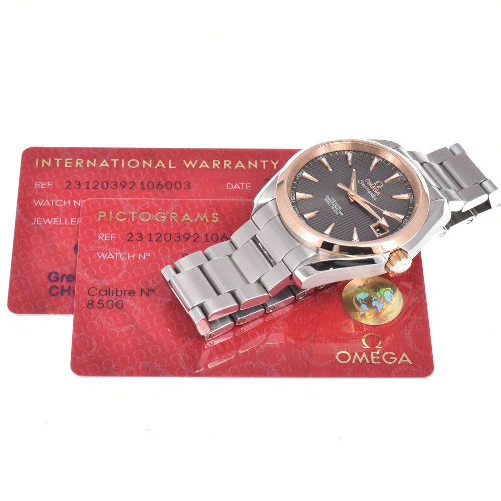 with paper OMEGA Seamaster Aqua Terra 120m 231.20.39.21.06.003 Date gray Dial Automatic Men's
 Watch L#151059