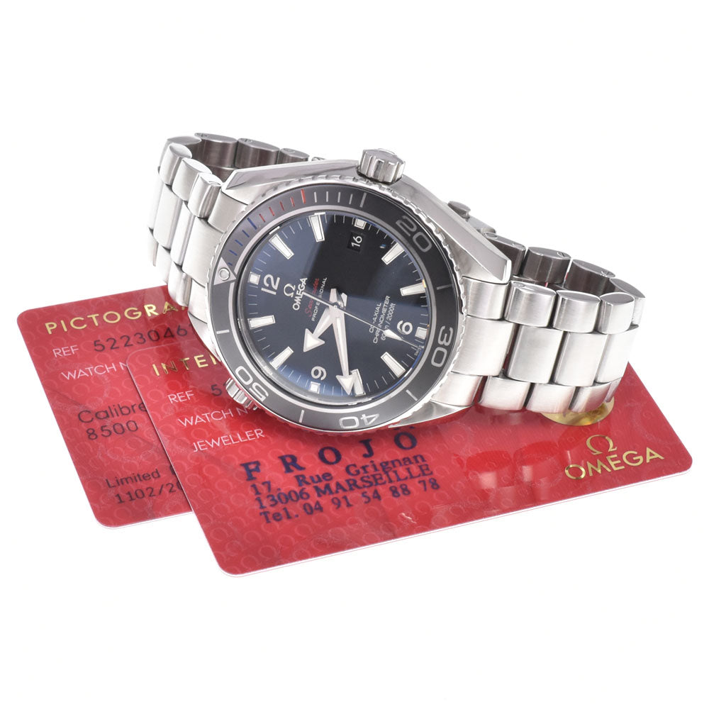 with paper OMEGA Seamaster Planet Ocean 522.30.46.21.01.001 Sochi 2014 Limited Edition black Dial Automatic Men's
 Watch L#151060