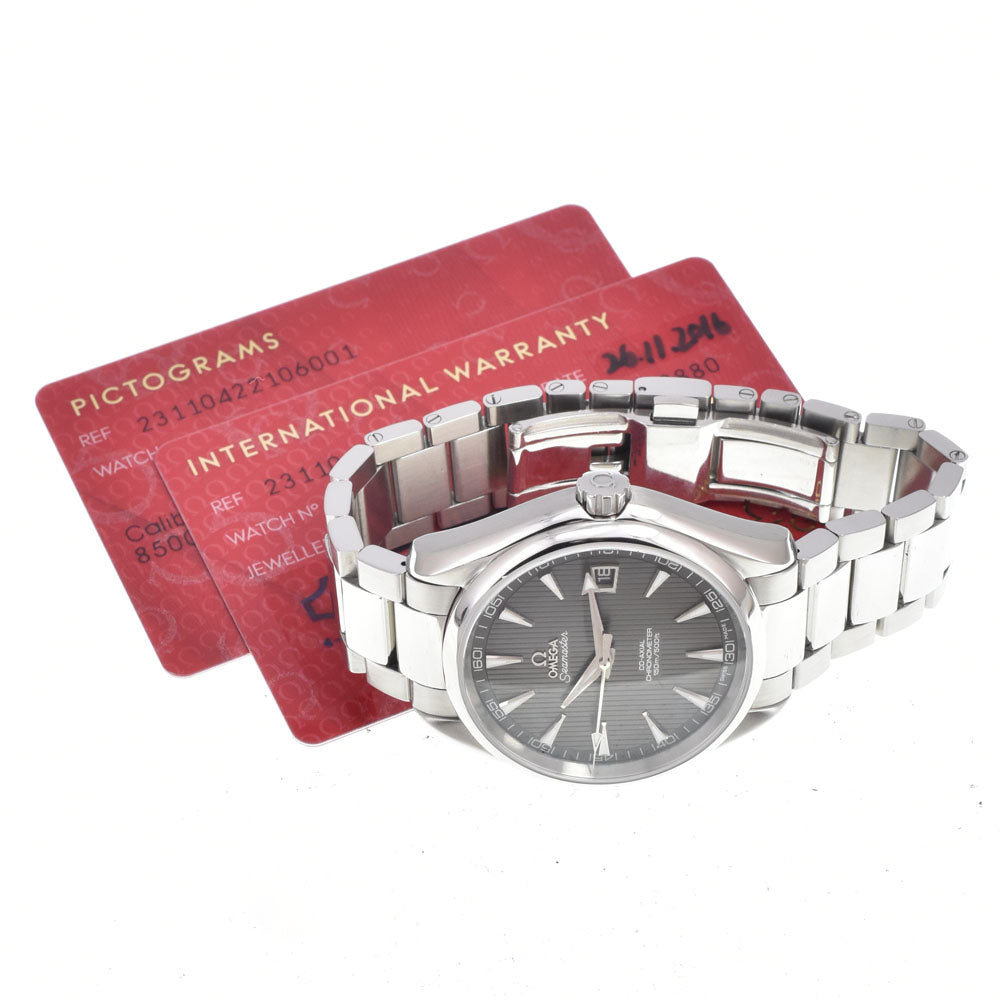 with paper OMEGA Seamaster Aqua Terra 231.10.42.21.06.00﻿1 gray Dial Automatic Men's
 Watch L#151063